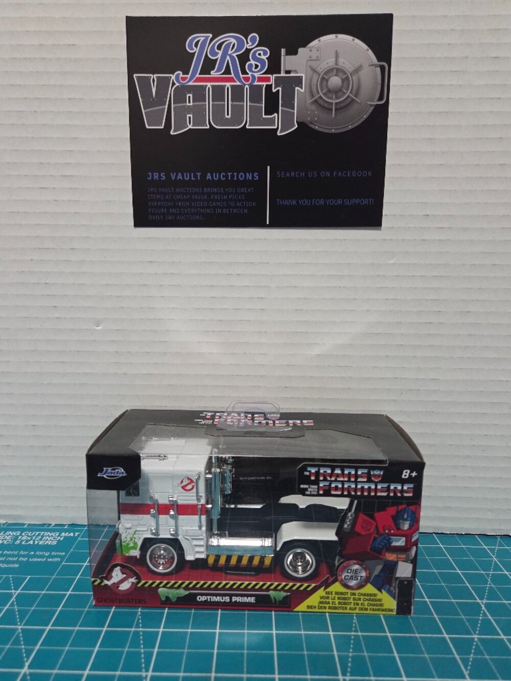 Jada TRANSFORMERS G1 Optimus Prime Truck Ghostbusters Ecto-1 Crossover